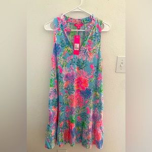Lilly Pulitzer Malone Dress Celestial Blue Cay to my Heart - M